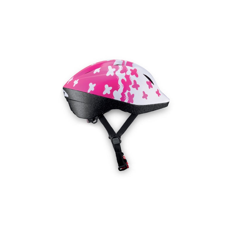 Kinderfahrradhelm MET Buddy weiß-rosa Ausverkauf