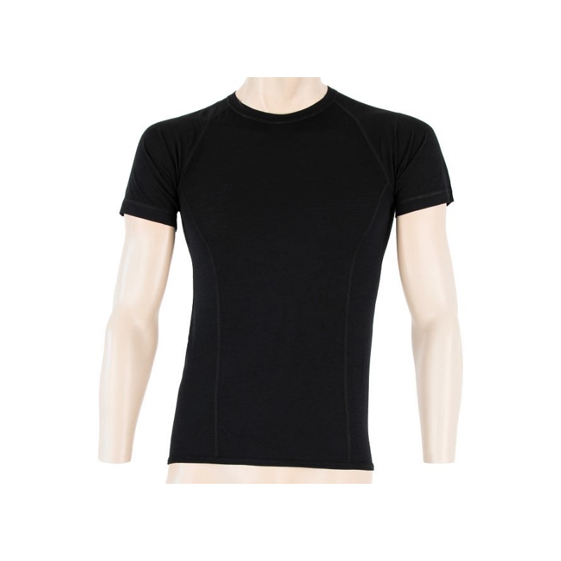 Herren Funktionsshirt Sensor Merino Air schwarz - kurzarm Ausverkauf
