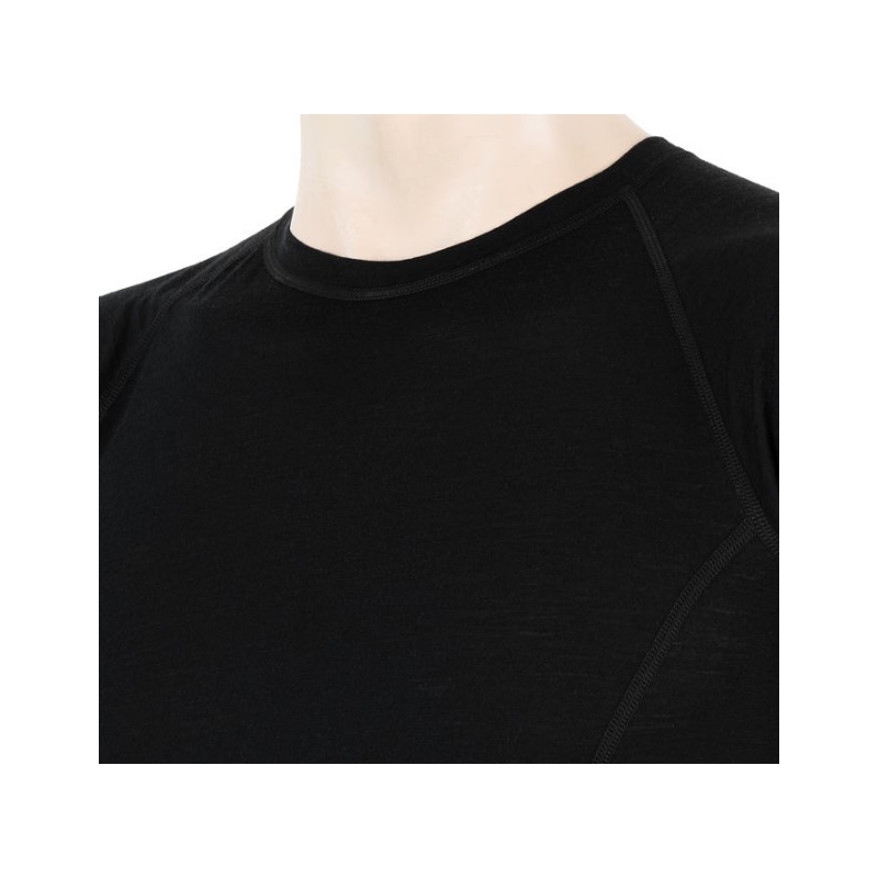 Herren Funktionsshirt Sensor Merino Air schwarz - kurzarm Ausverkauf