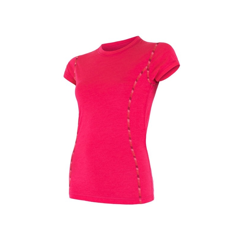 Damen Funktions-T-Shirt Sensor Merino Air rosa - kurzarm Ausverkauf