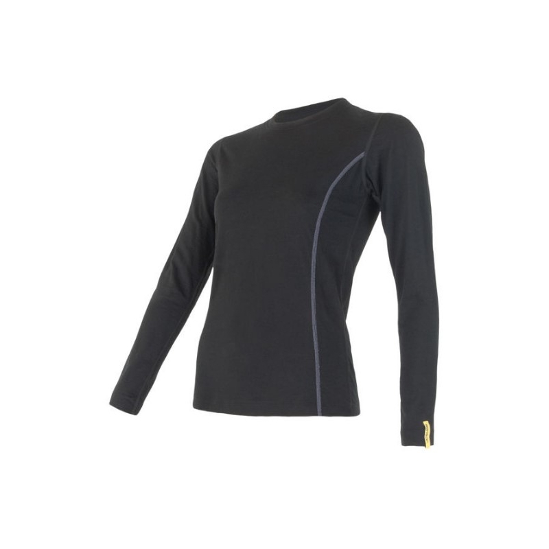 Damen Funktions-T-Shirt Sensor Merino Active schwarz - langarm Ausverkauf