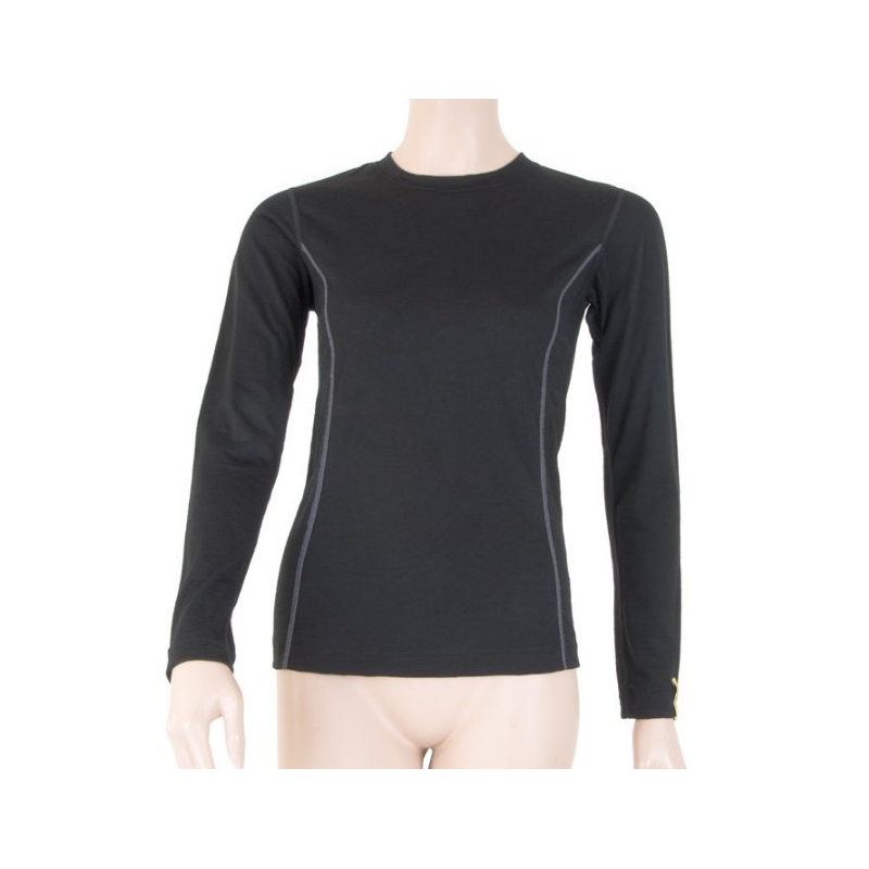 Damen Funktions-T-Shirt Sensor Merino Active schwarz - langarm Ausverkauf