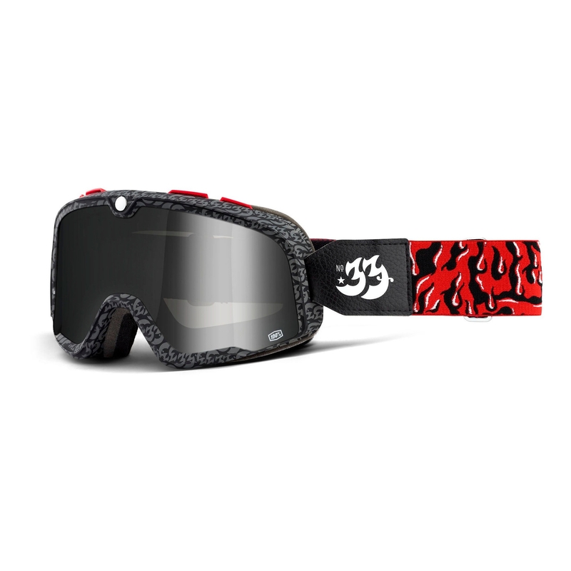 Gläser 100% BARSTOW House Ind. schwarz-rot (verspiegelte silberne Plexiglasscheibe)