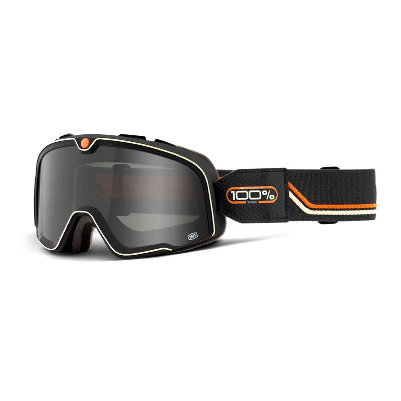 100% BARSTOW Team Speed schwarz-orange Schwimmbrille (geräuchertes Plexiglas)