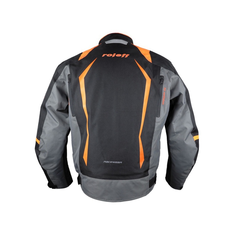 Roleff Olpe schwarz-grau-orange Motorradjacke