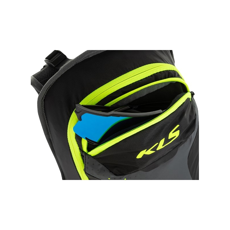 Radsport-Rucksack KELLYS Lane 10 l schwarz-fluo gelb Ausverkauf