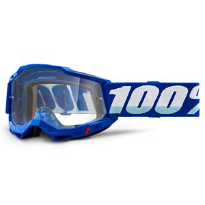 Motocross-Brille 100% ACCURI 2 blau (klares Plexiglas)