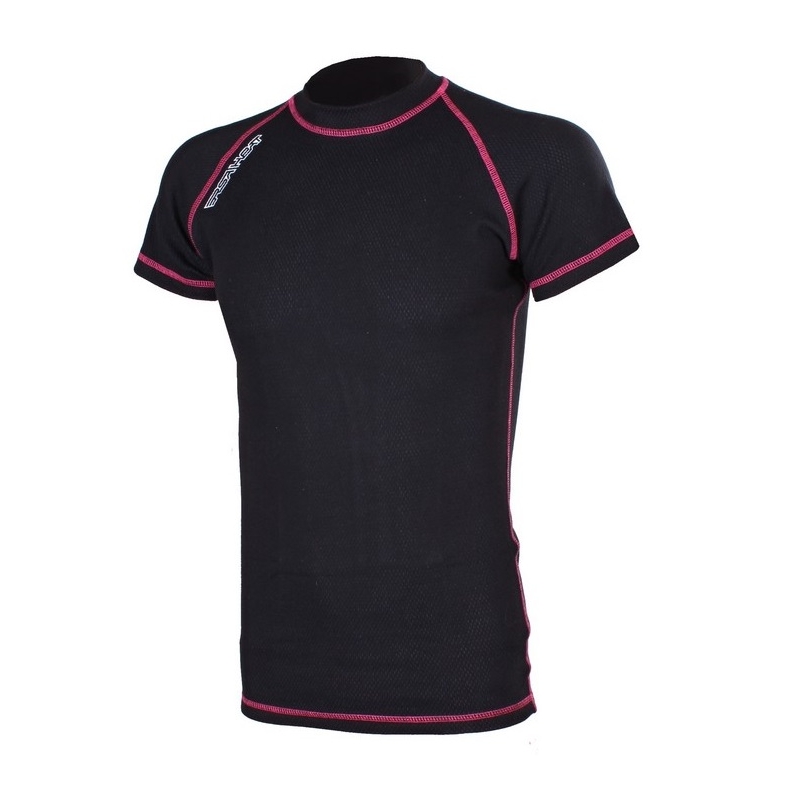 Thermo-T-Shirt RSA Heat schwarz-rosa kurzarm