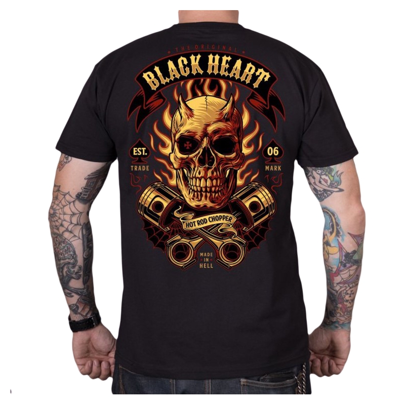 Herren-T-Shirt Schwarzes Herz Hell Boy