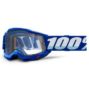 Motocross-Schutzbrille 100% ACCURI 2 blau (doppeltes Plexiglas)
