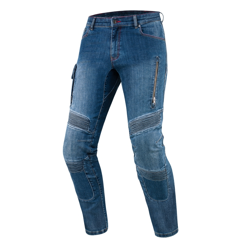 Motorradjeans Rebelhorn Vandal gewaschen blau Ausverkauf