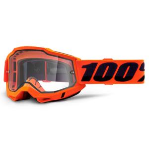 Motocross-Schutzbrille 100% ACCURI 2 orange (doppeltes Plexiglas)