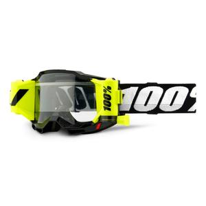 Motocrossbrille 100% ACCURI 2 Roll-Off schwarz (klares Plexiglas)