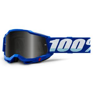 Motocrossbrille 100% ACCURI 2 blau (geräuchertes Plexiglas)