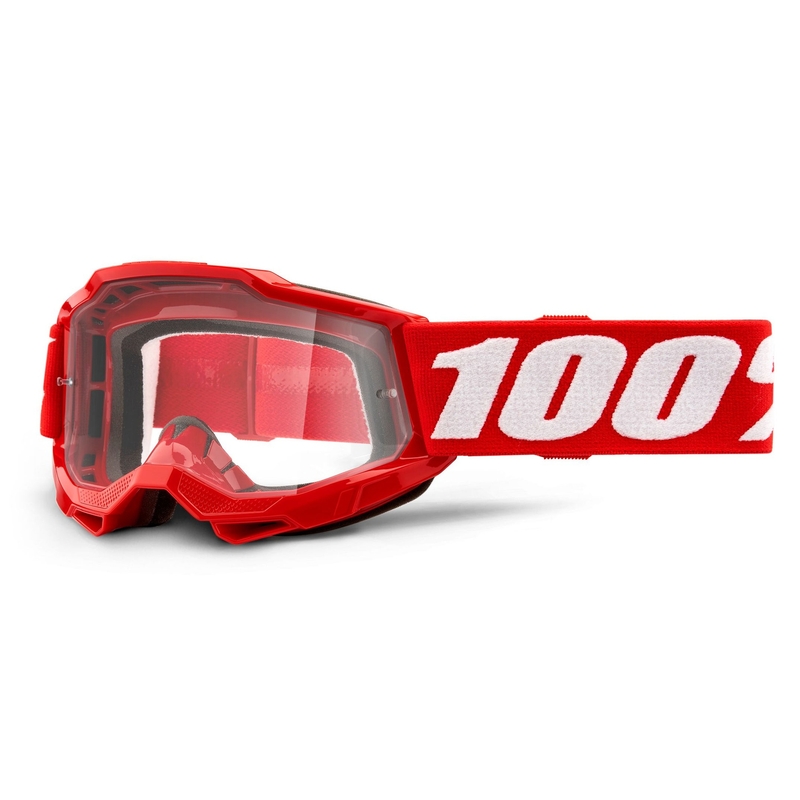 Kinder-Motocrossbrille 100% ACCURI 2 orange (klares Plexiglas)
