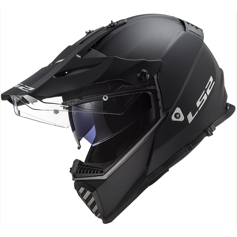 Endurohelm LS2 MX436 Pioneer EVO schwarz matt - Klasse II
