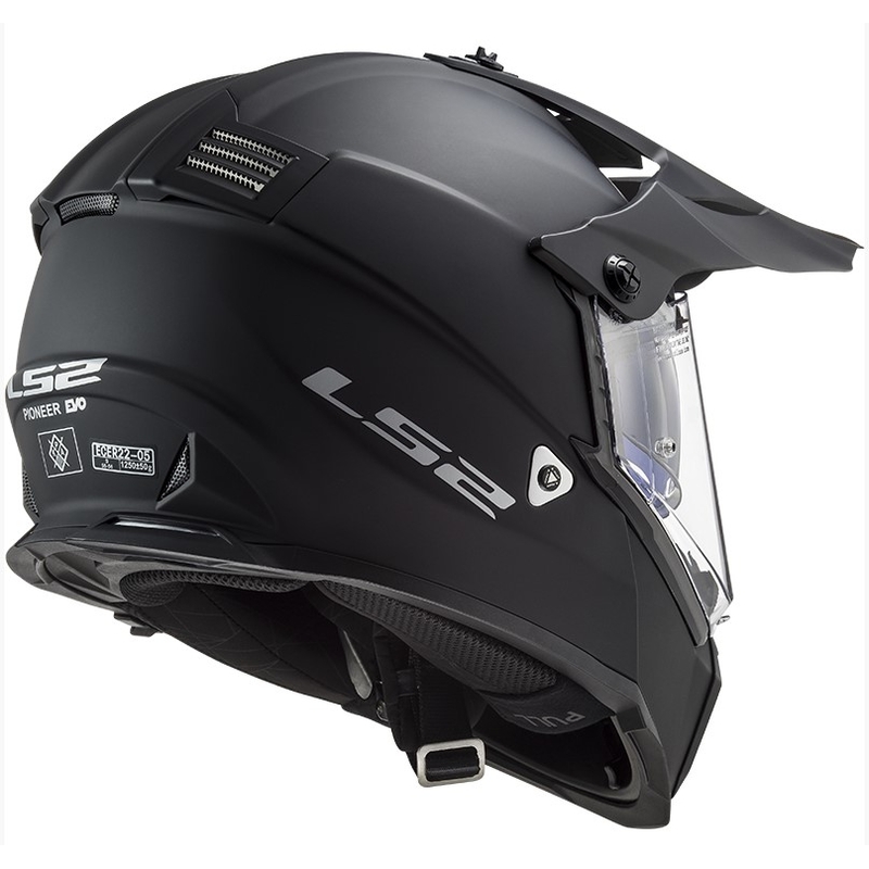 Endurohelm LS2 MX436 Pioneer EVO schwarz matt - Klasse II