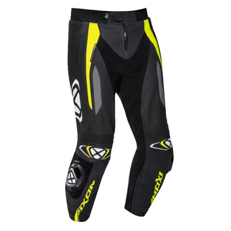 IXON Vortex Pant 2 Schwarz-Fluo Gelb Motorradhosen Ausverkauf