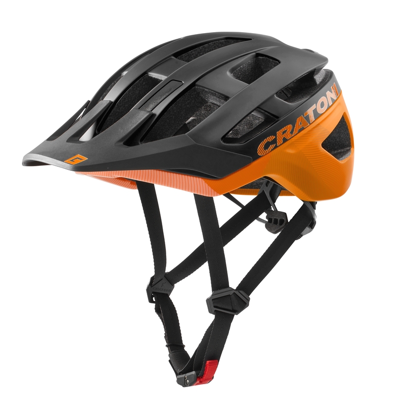 Fahrradhelm CRATONI AllRace schwarz-fluo orange Ausverkauf