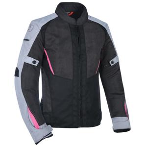 Oxford Iota 1.0 Air schwarz-grau-rosa Motorradjacke für Damen