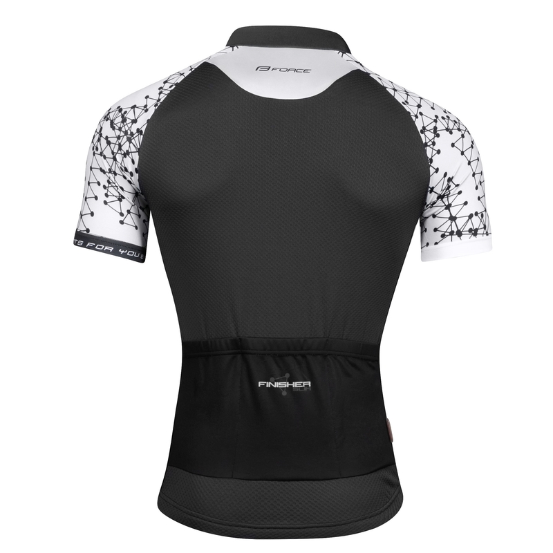 Trikot FORCE Finisher grau und weiß - kurzarm Ausverkauf