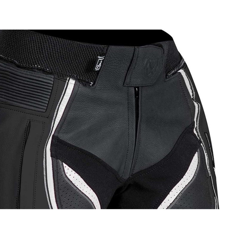 IXON Vortex Lady Schwarz-Weiß Motorradhose für Frauen