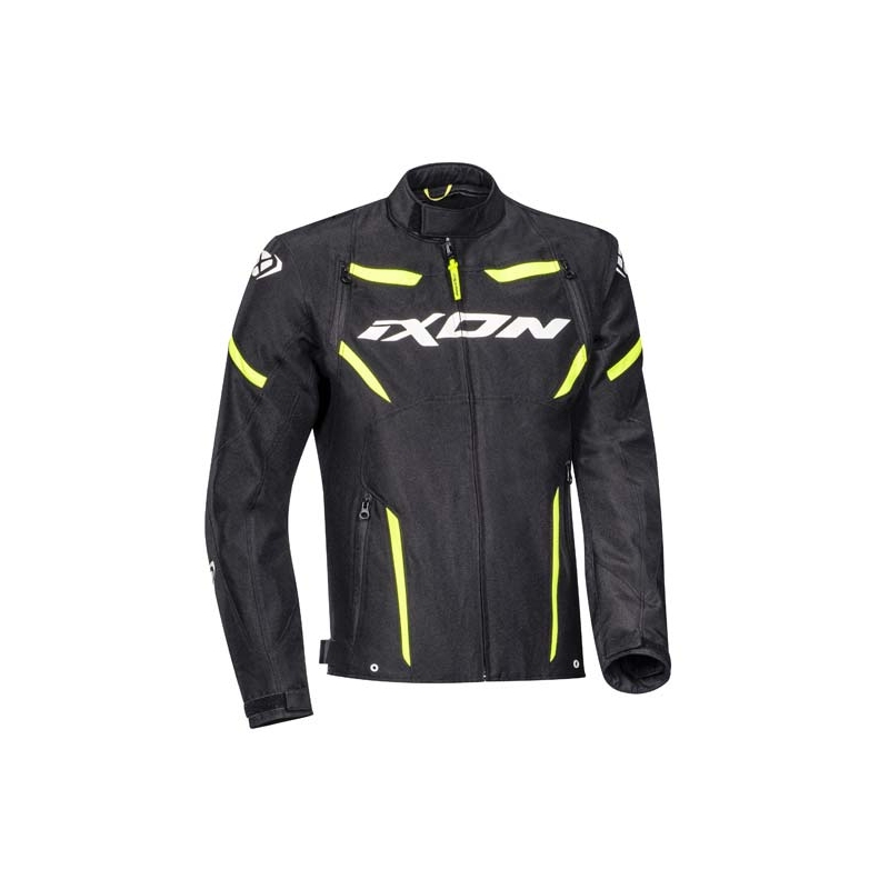 Motorradjacke IXON Striker schwarz-fluo gelb Ausverkauf