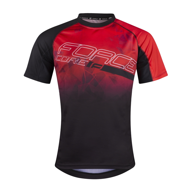Trikot FORCE MTB Core rot-schwarz Ausverkauf