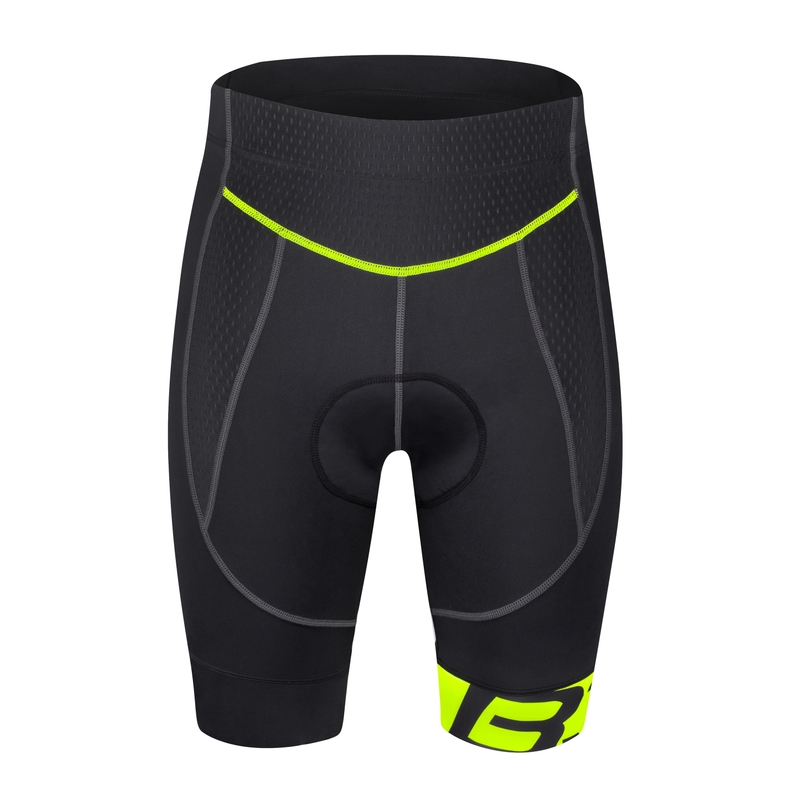Shorts FORCE B30 schwarz-fluorgelb Ausverkauf