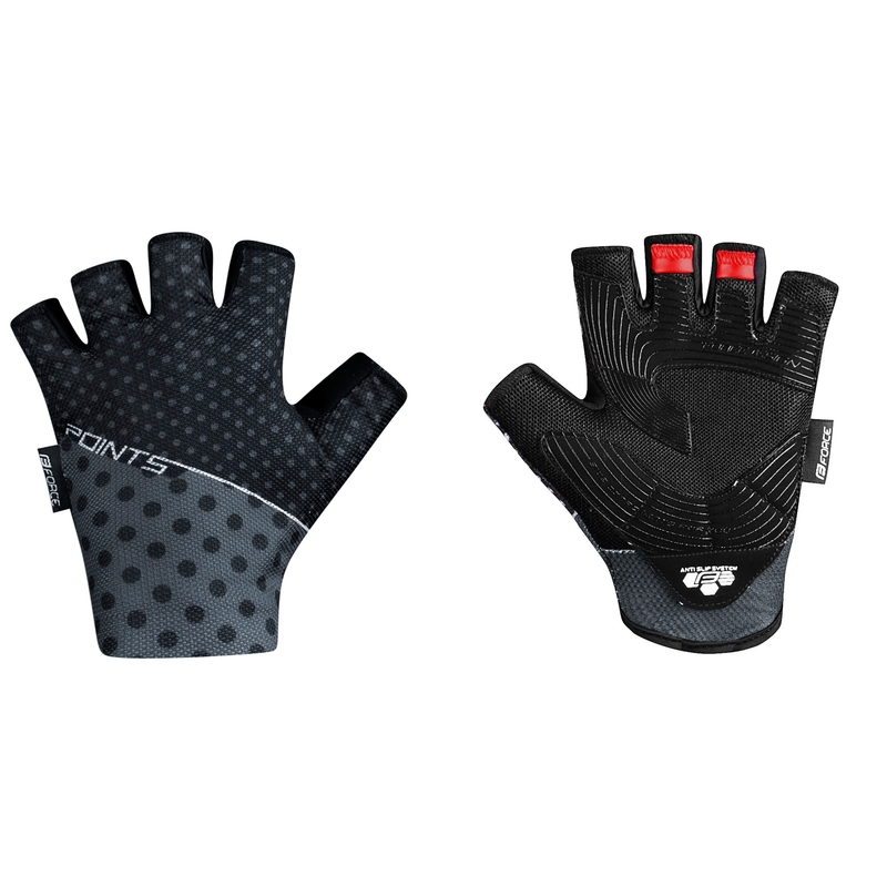 Handschuhe FORCE Points schwarz-grau Ausverkauf