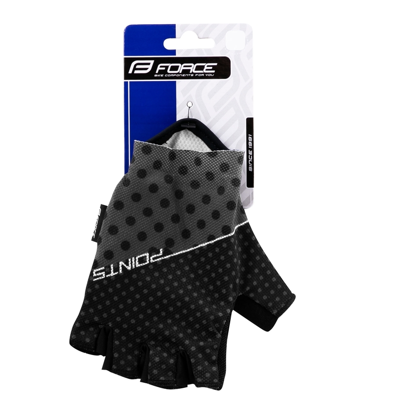 Handschuhe FORCE Points schwarz-grau Ausverkauf