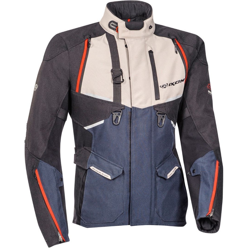 Motorradjacke IXON Eddas schwarz-blau-beige Ausverkauf
