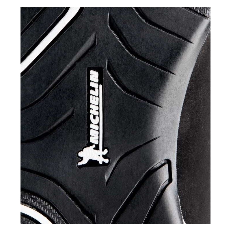 Motorradstiefel IXON Bull WP schwarz-weiss-fluo gelb Ausverkauf