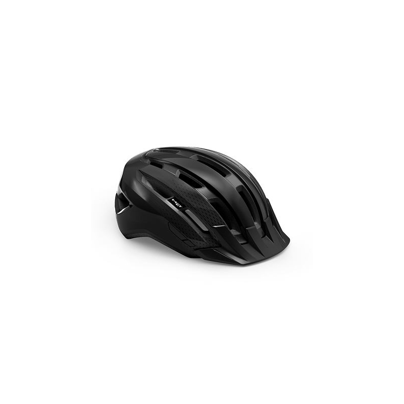MET Downtown Radfahren Helm Schwarz Glanz Ausverkauf