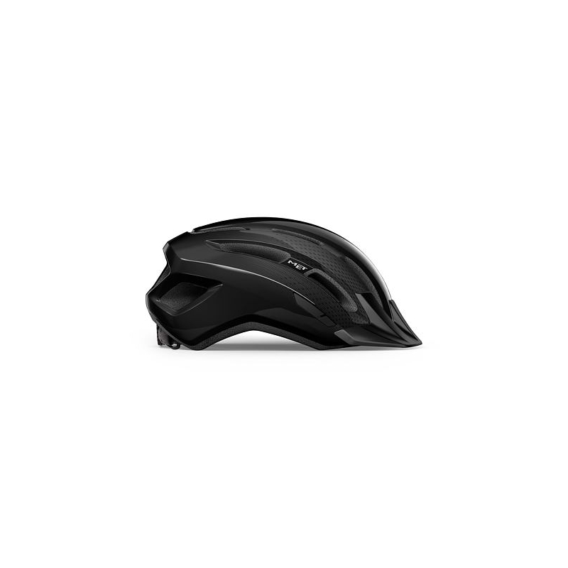 MET Downtown Radfahren Helm Schwarz Glanz Ausverkauf