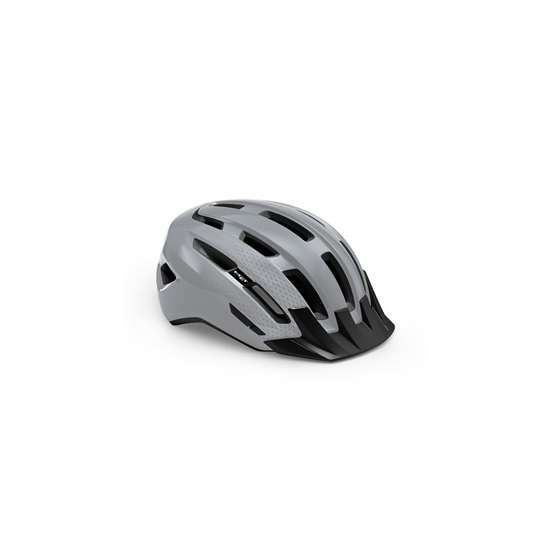 Fahrradhelm MET Downtown grau glänzend Ausverkauf