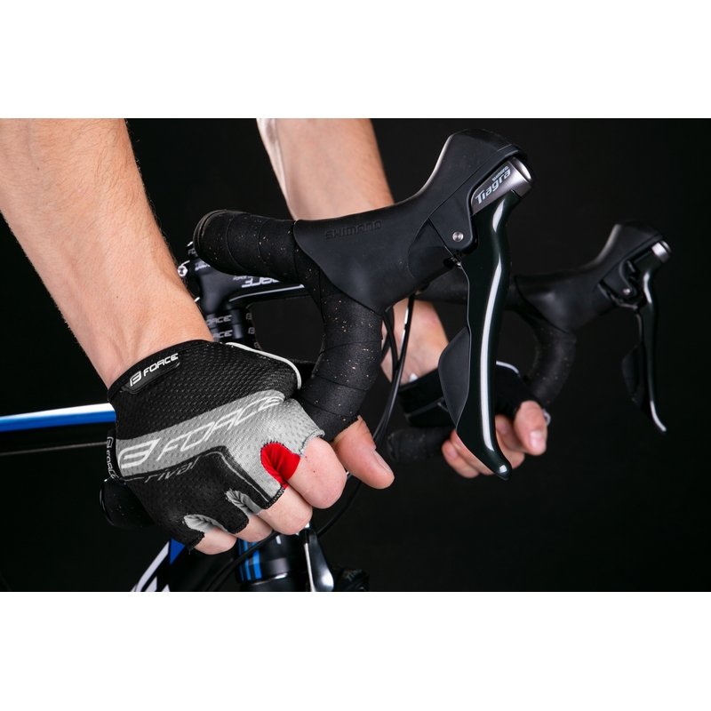 FORCE Rival Handschuhe schwarz-grau Ausverkauf