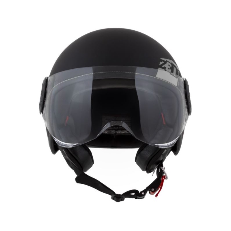 Offener Motorradhelm ZED C30 schwarz-grau matt Ausverkauf