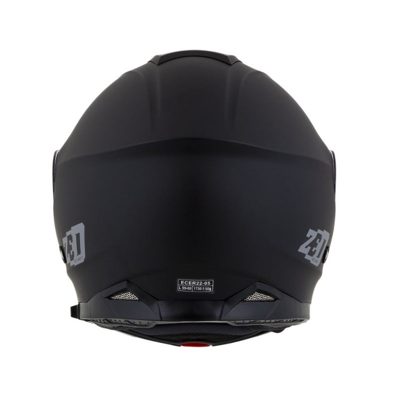 Klappbarer Motorradhelm ZED F18 schwarz matt