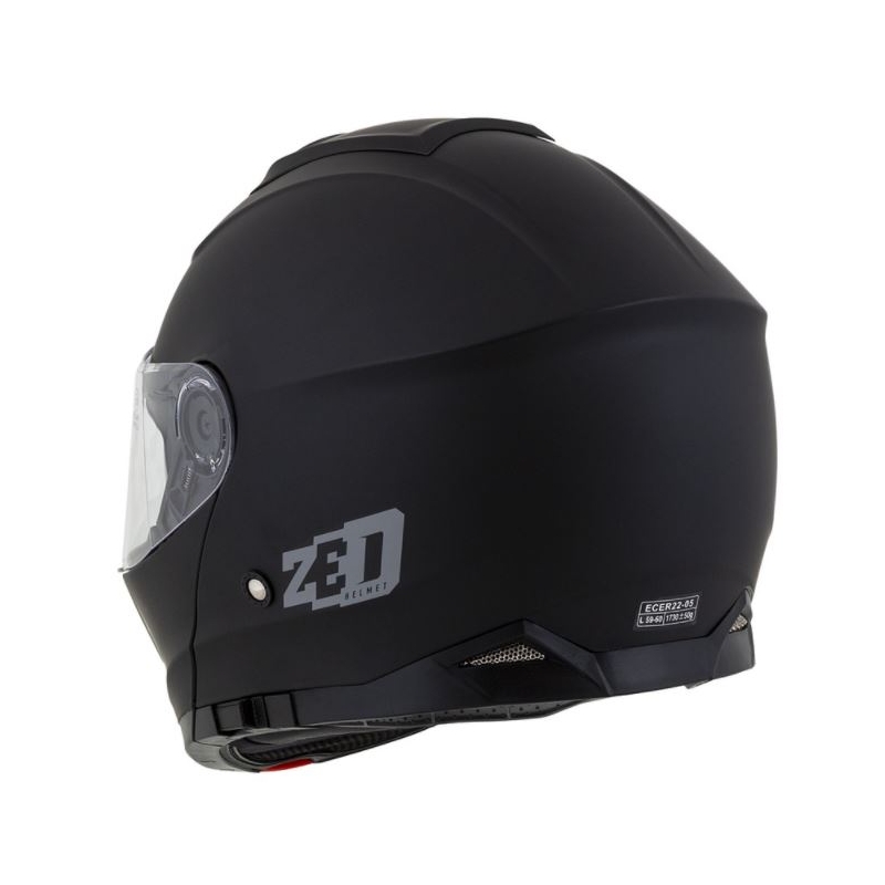 Klappbarer Motorradhelm ZED F18 schwarz matt