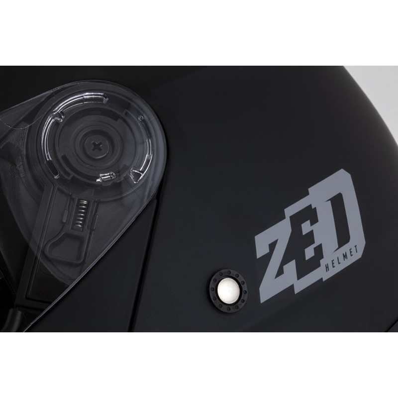 Klappbarer Motorradhelm ZED F18 schwarz matt