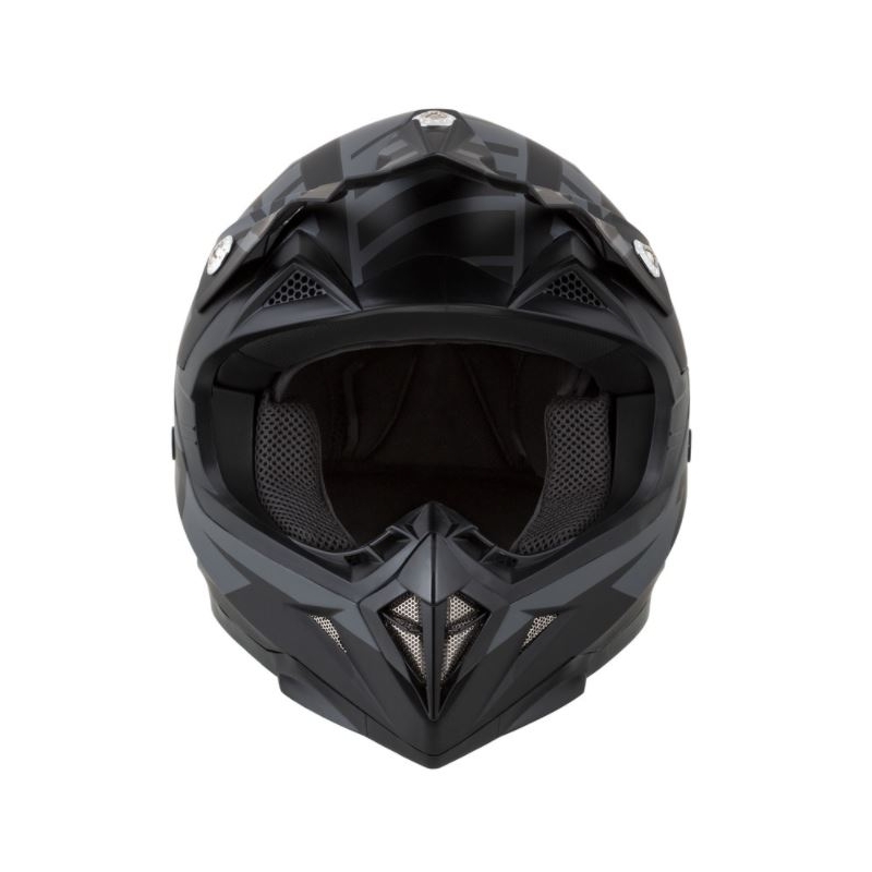 Motocross-Helm ZED X1.9 schwarz-grau matt