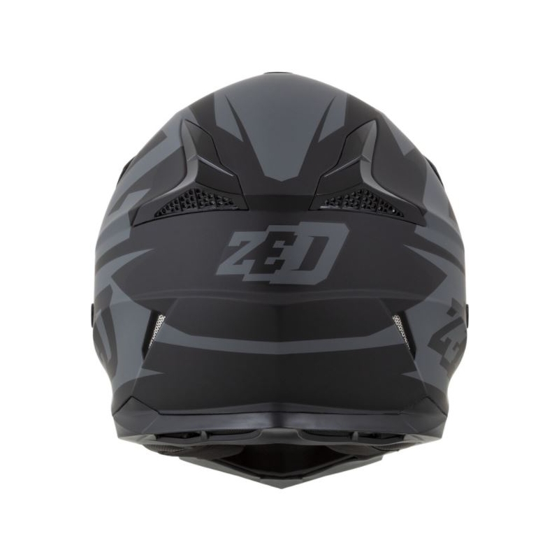 Motocross-Helm ZED X1.9 schwarz-grau matt