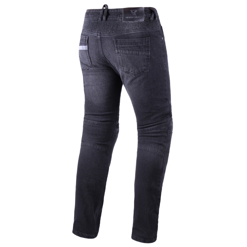 Gekürzte Motorradjeans Street Racer Spike II CE Schwarz
