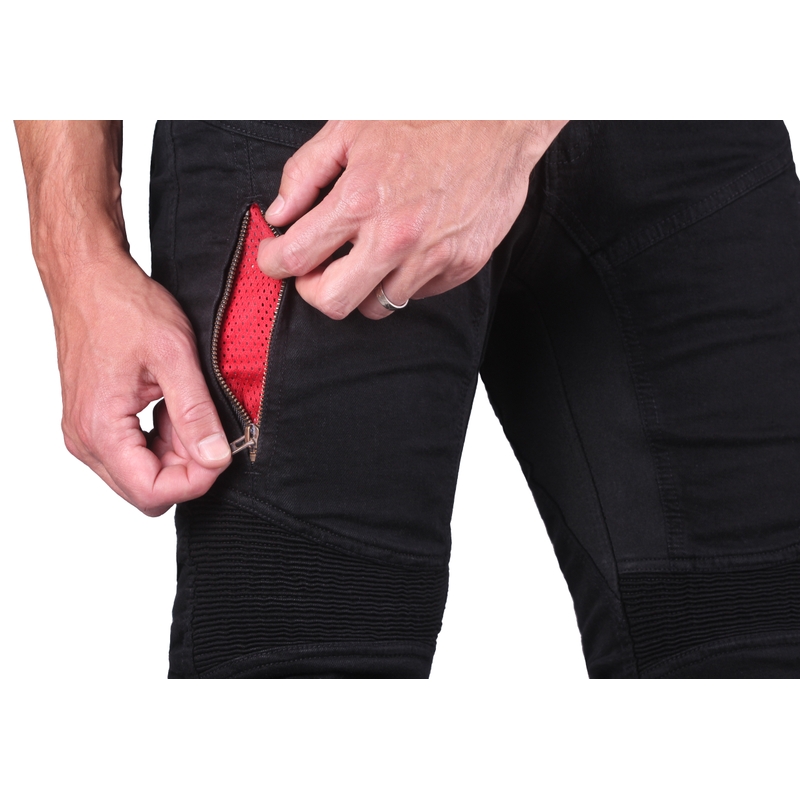 Street Racer Stretch II CE Motorradjeans Schwarz