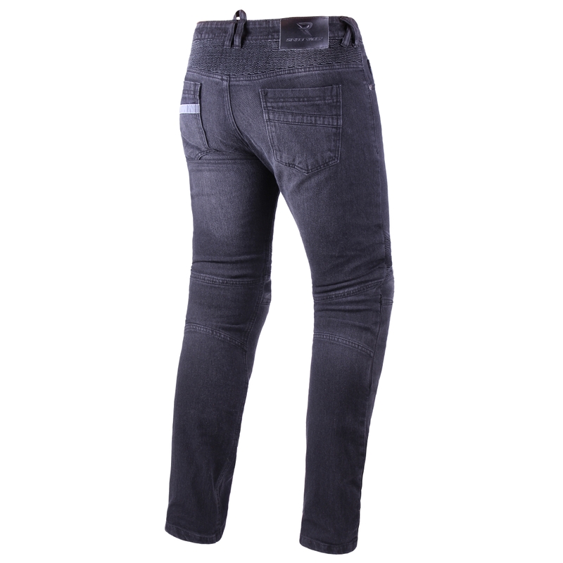 Gekürzte Motorradjeans Street Racer Warior CE Schwarz Ausverkauf