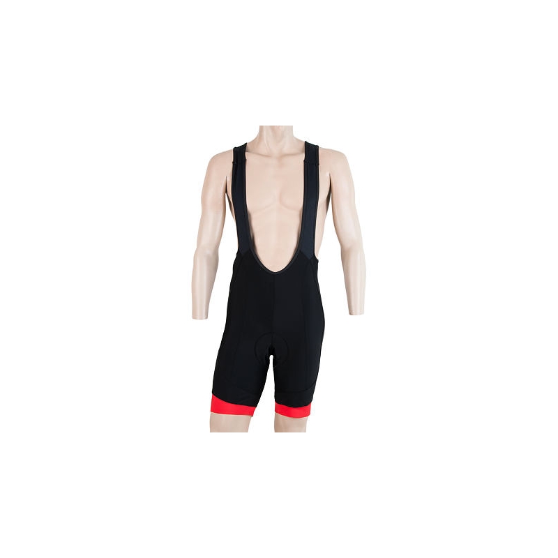 Shorts mit Hosenträgern Sensor Race schwarz-rot Ausverkauf