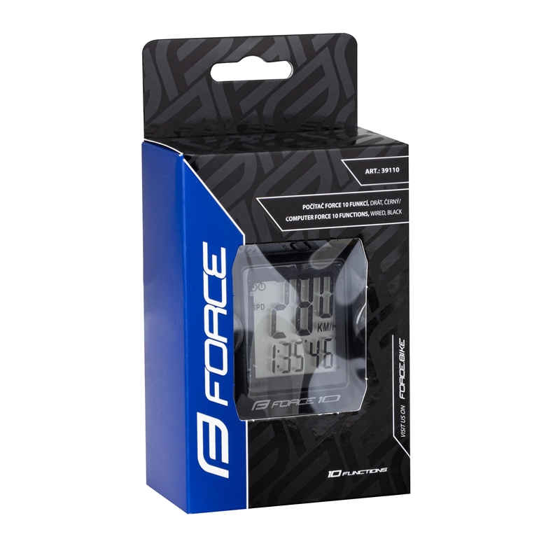 FORCE 10 Fahrradcomputer schwarz Ausverkauf