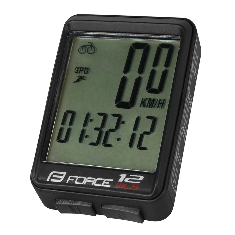 FORCE WLS 12 Fahrradcomputer schwarz Ausverkauf