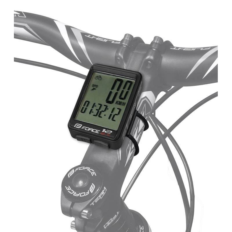 FORCE WLS 12 Fahrradcomputer schwarz Ausverkauf